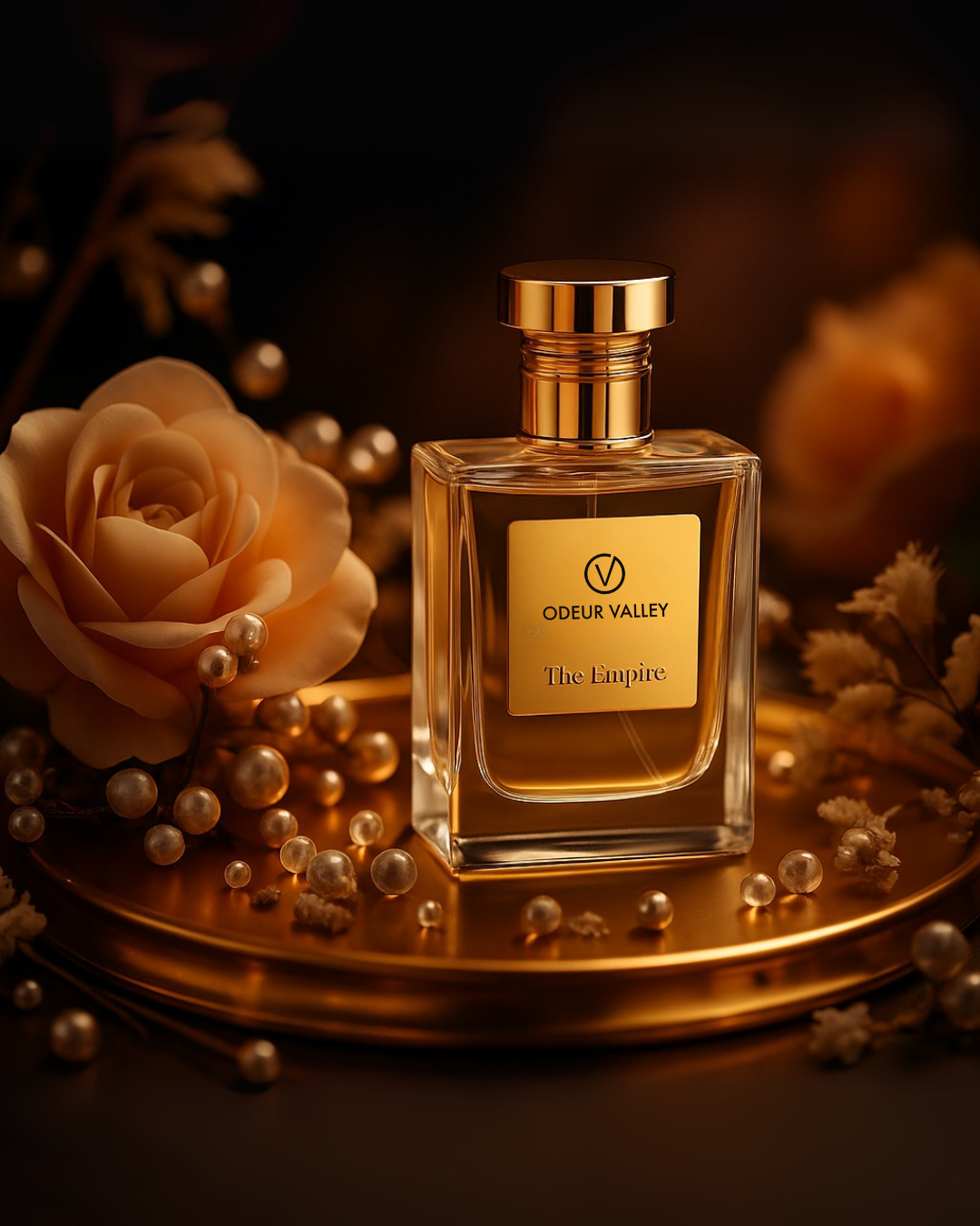 "The Empire unisex perfume by Odeur Valley – bold yet refined scent in a luxury glass bottle, perfect for any occasion."