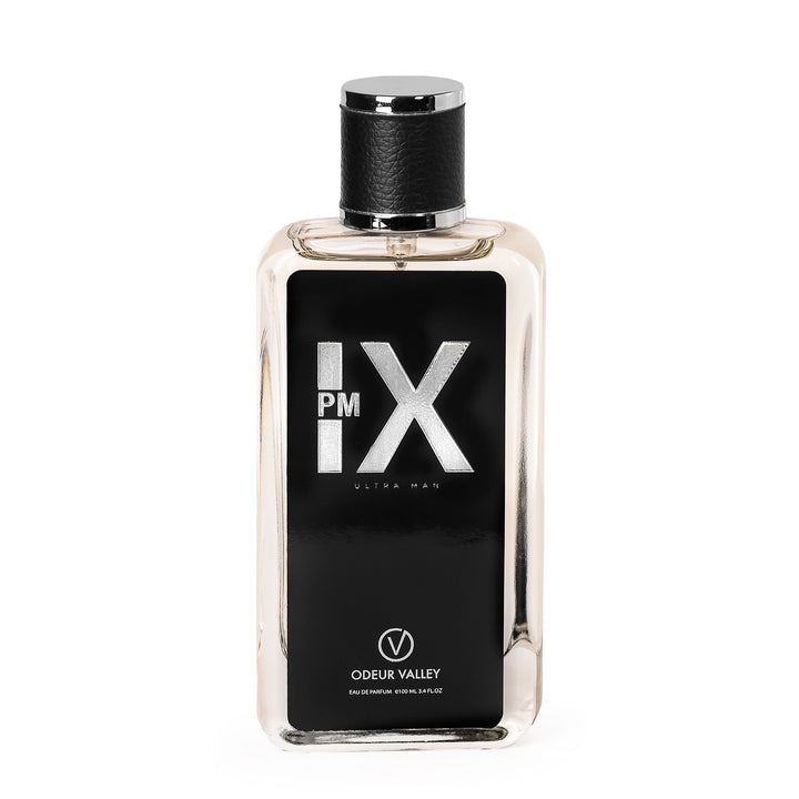 IX PM ULTRAMAN by Odeur Valley – bold men’s perfume in a sleek glass bottle, crafted for confidence and sophistication.