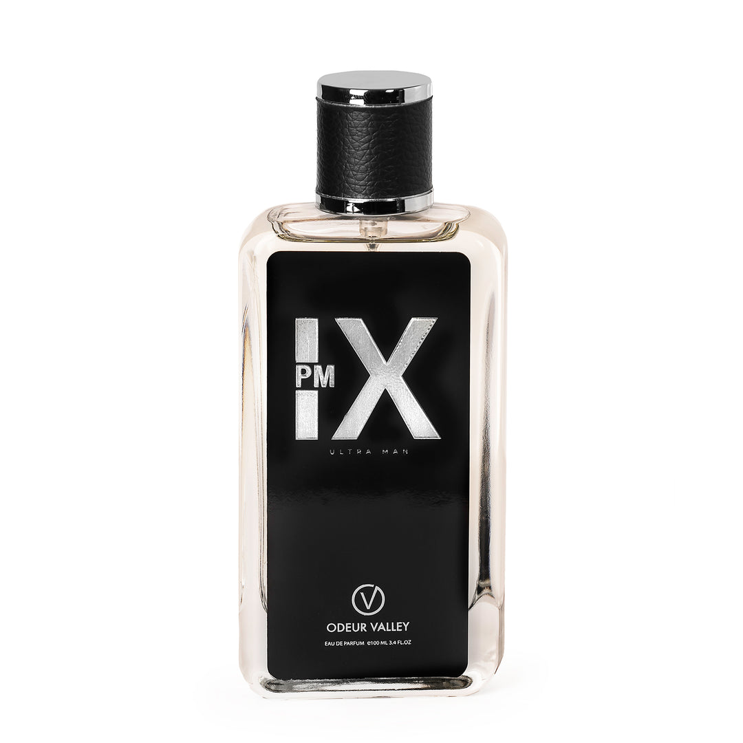 IX PM ULTRAMAN by Odeur Valley – bold men’s perfume in a sleek glass bottle, crafted for confidence and sophistication.