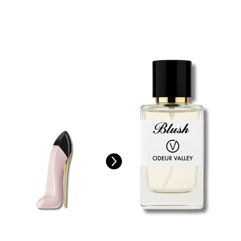 The Blush Eau de Parfum by Odeur Valley, featuring a bright and playful blend of Peony and Ylang-Ylang, ideal for daytime wear and dates