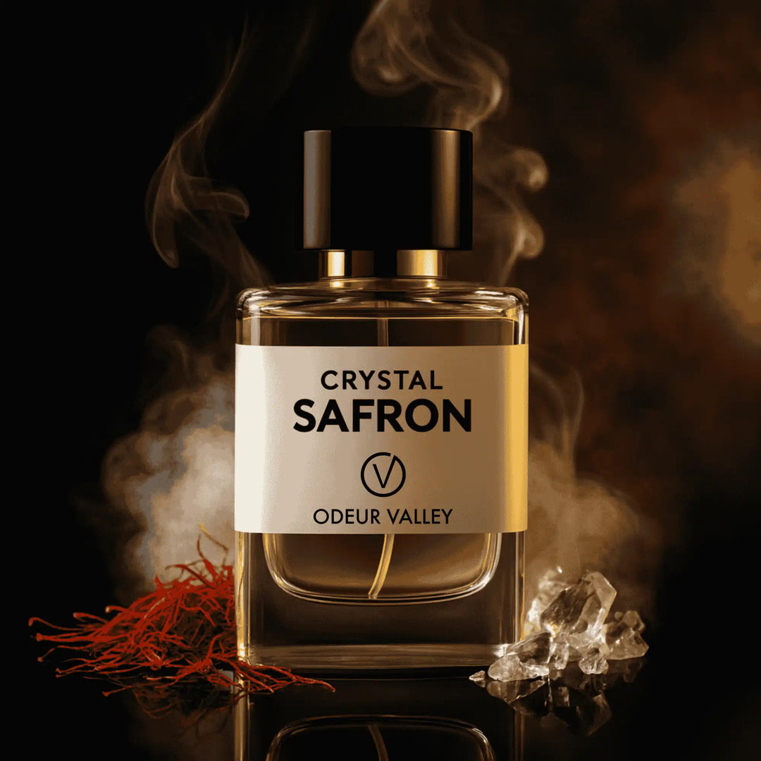 Crystal Saffron unisex perfume by Odeur Valley – modern fragrance with incense and saffron.