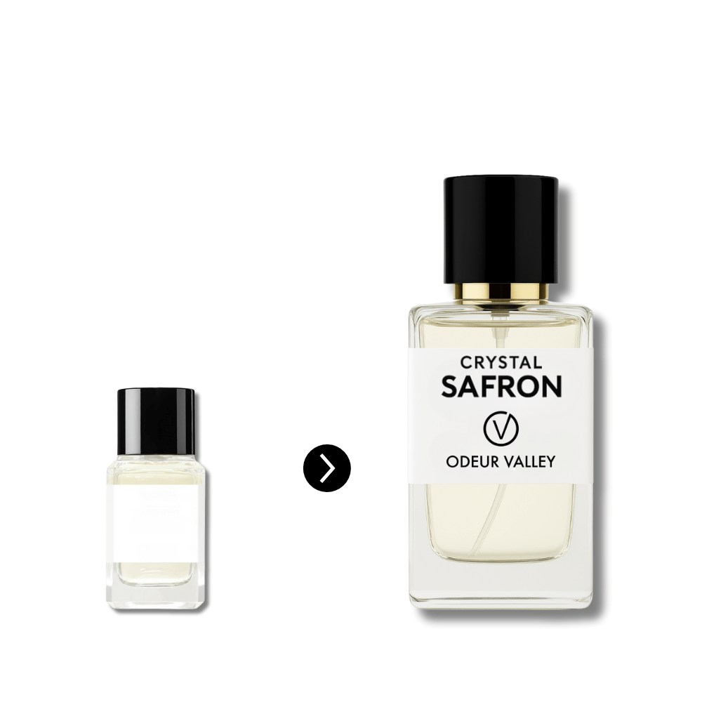 Bright and elegant Crystal Saffron scent by Odeur Valley – perfect for everyday wear in UAE.