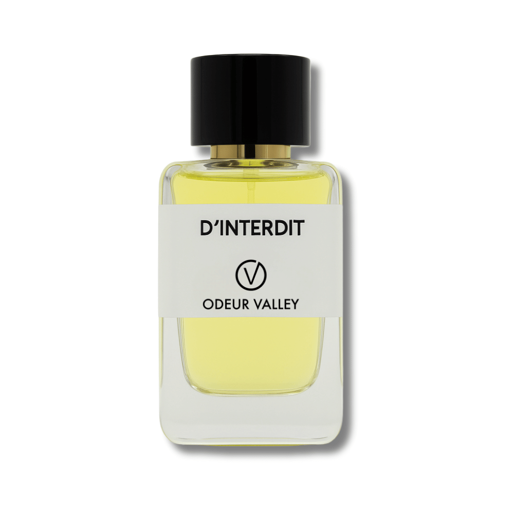 Odeur Valley's D’Interdit, a deep and radiant fragrance with elegant notes of Tuberose, Orange Blossom, and Jasmine Sambac