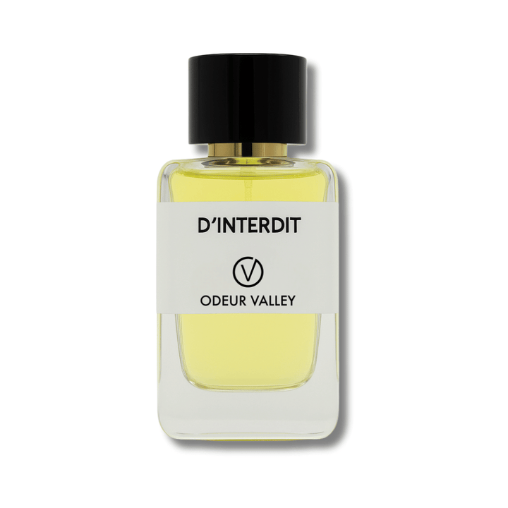 Odeur Valley's D’Interdit, a deep and radiant fragrance with elegant notes of Tuberose, Orange Blossom, and Jasmine Sambac