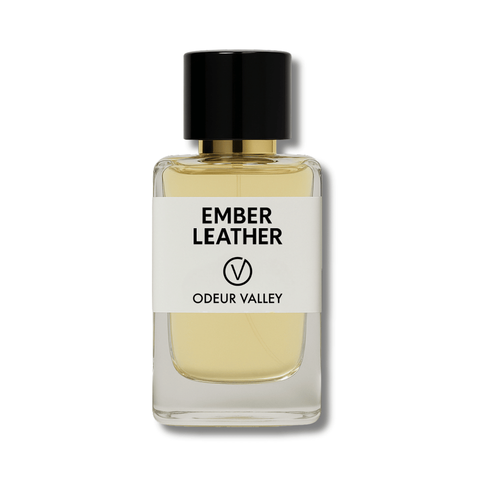 Odeur Valley's Ember Leather, a deep, smoky, and unforgettable scent with key notes of Leather, Woody Notes, and Tobacco.