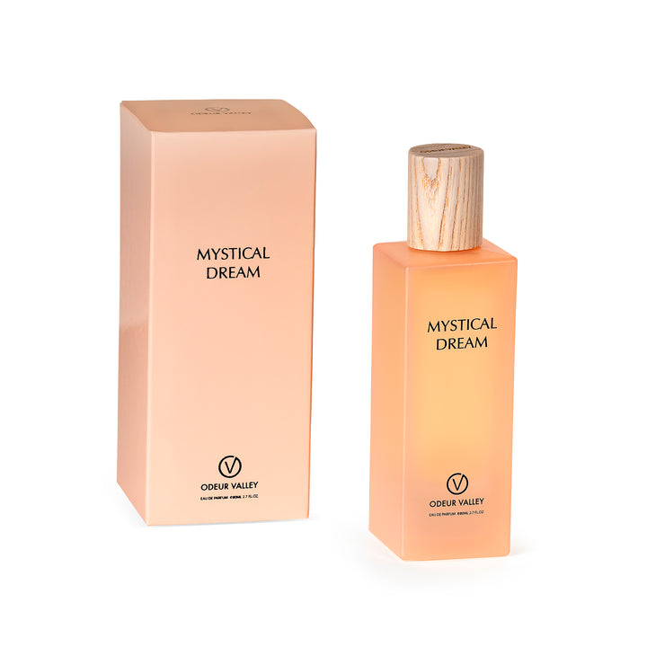 Premium unisex perfume Mystical Dreams – floral, woody, and musky scent available in UAE.