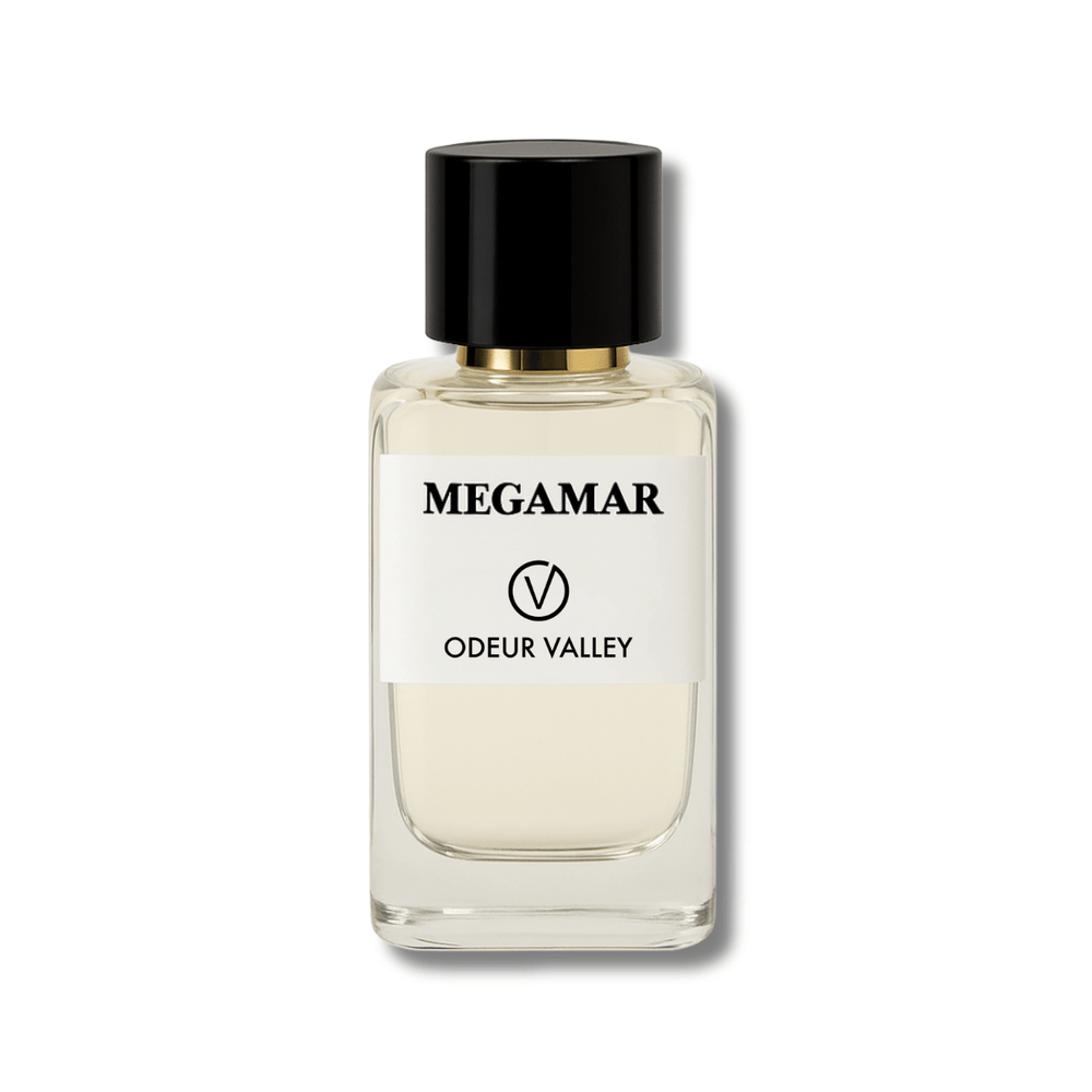 Odeur Valley's Megamar, an intense and fresh fragrance for men and women. Its heart notes of Seaweed and Calone evoke a powerful, aquatic feel