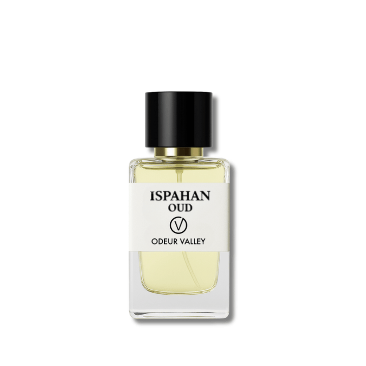 Odeur Valley's Ispahan Oud, an elegant and powerful Oriental fragrance. Its luxurious projection is ideal for formal wear and special events.