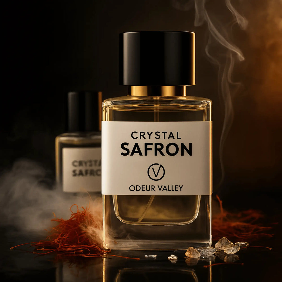 Bright and elegant Crystal Saffron scent by Odeur Valley – perfect for everyday wear in UAE.