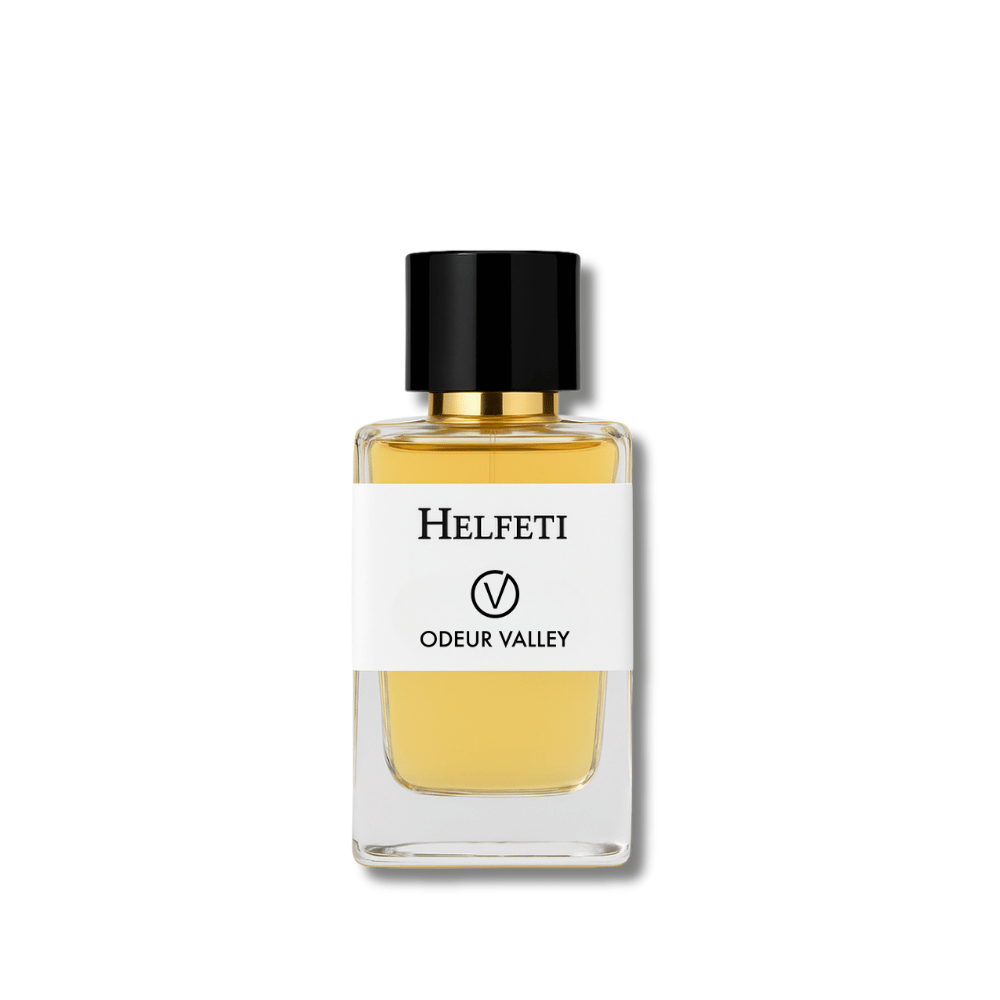Odeur Valley's Helfeti, a dark and elegant unisex oud perfume for evenings and special events in the UAE. Features notes of saffron and leather