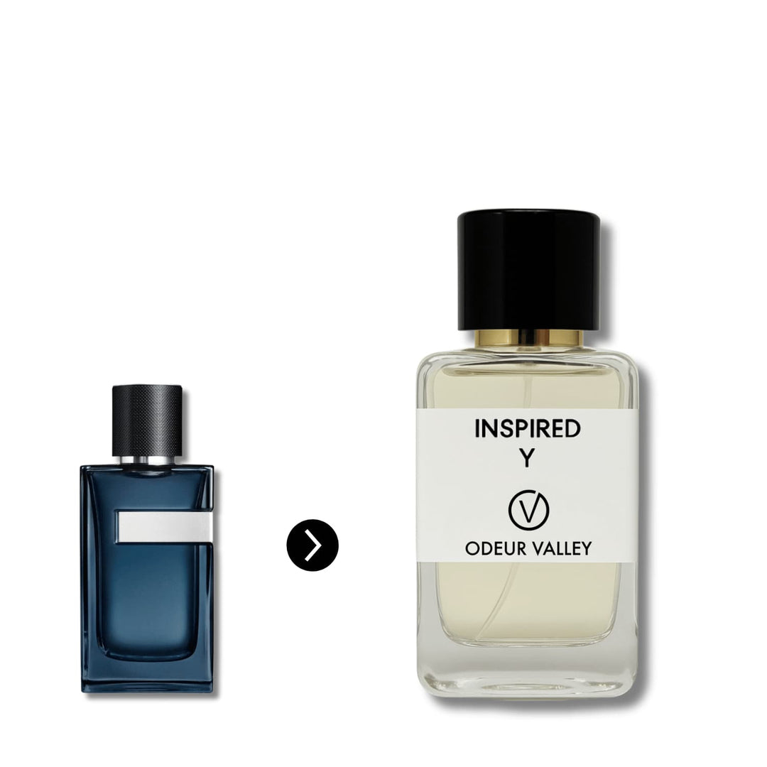 Odeur Valley's Inspired Y perfume, a powerful and addictive fragrance for men who lead with ambition.