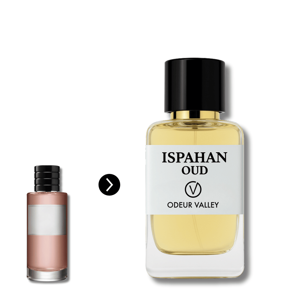 Odeur Valley's Ispahan Oud, a deep and elegant unisex perfume. This intoxicating scent with Oud and Rose is perfect for evenings in the UAE.