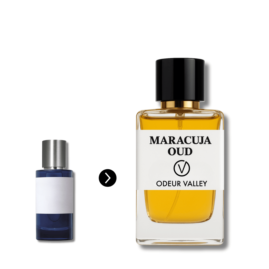 Odeur Valley's Maracuja Oud, a daring and tropical unisex perfume. This bold oud fragrance is a modern twist for evening wear in the UAE.