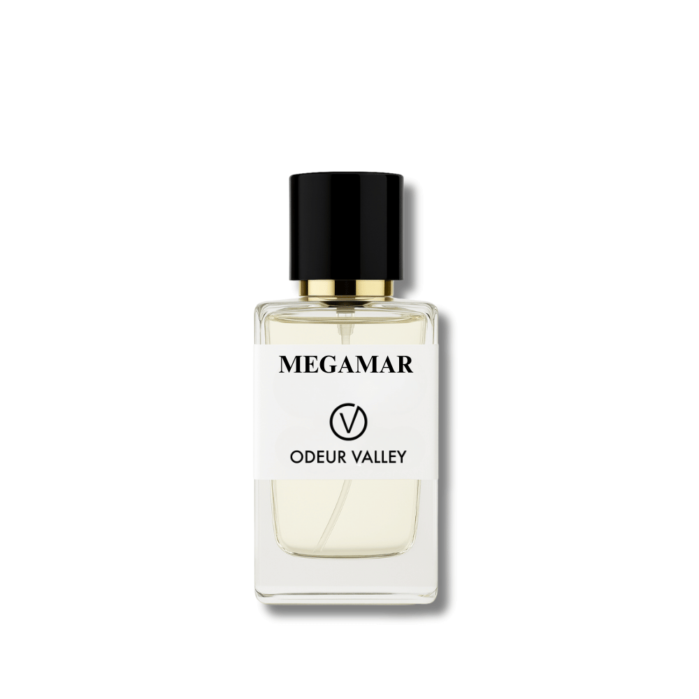 Odeur Valley's Megamar, a long-lasting unisex oceanic perfume. This deep and powerful fragrance is ideal for summer evenings and bold spirits in the UAE

