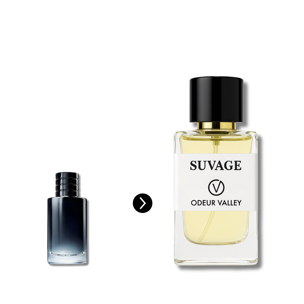 Odeur Valley Eau de Parfum, a long-lasting Suvage dupe with notes of Calabrian Bergamot and Pepper