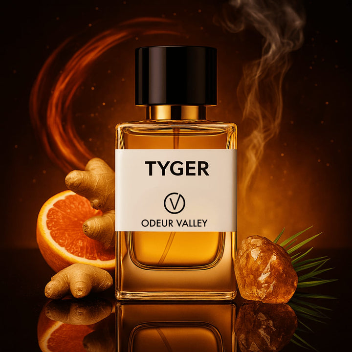 Odeur Valley Inspired Perfume Tyger – bold men’s scent with patchouli, musk, and ambrette