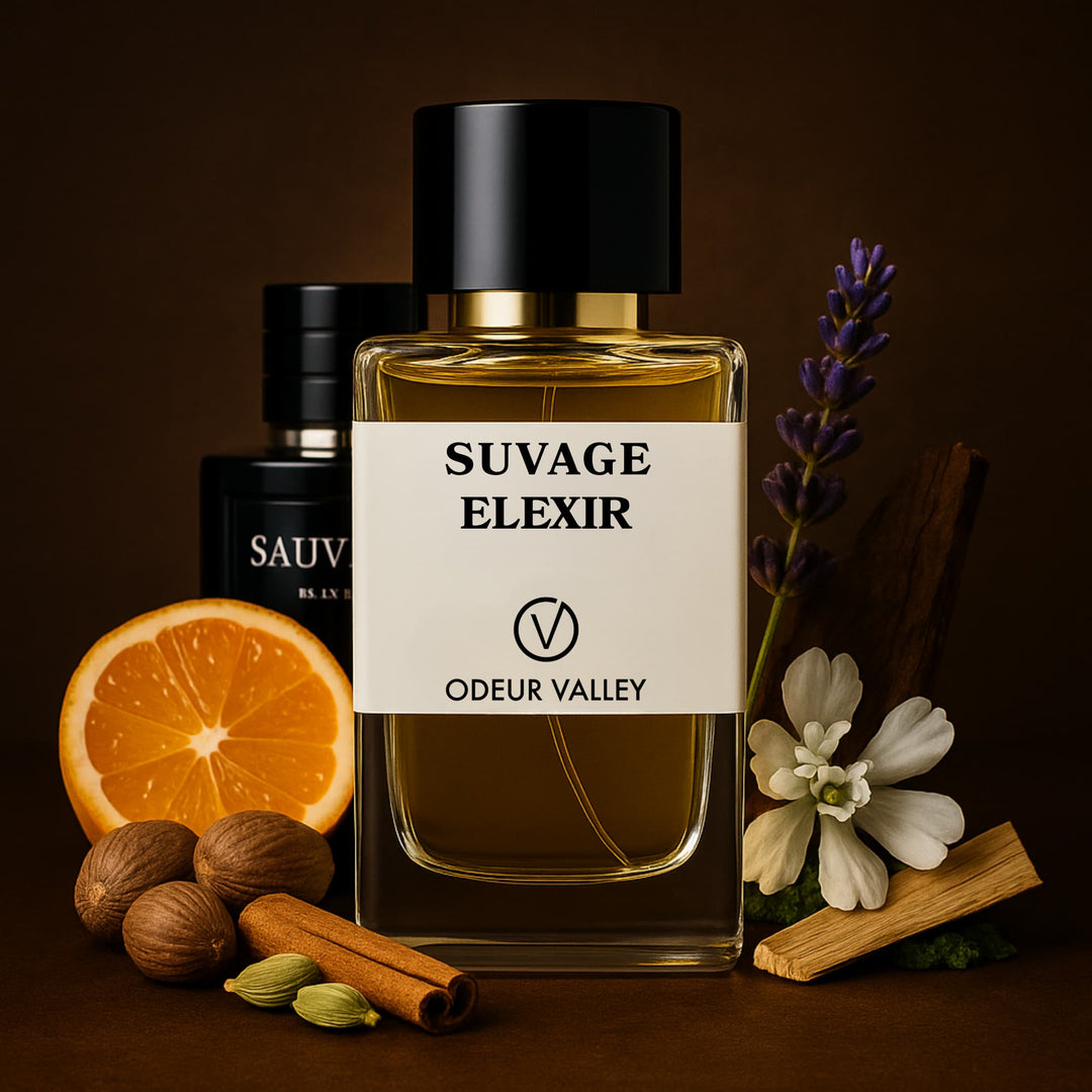 inspired by sauvage elixie by dior is a luxury fragrance for confident men.