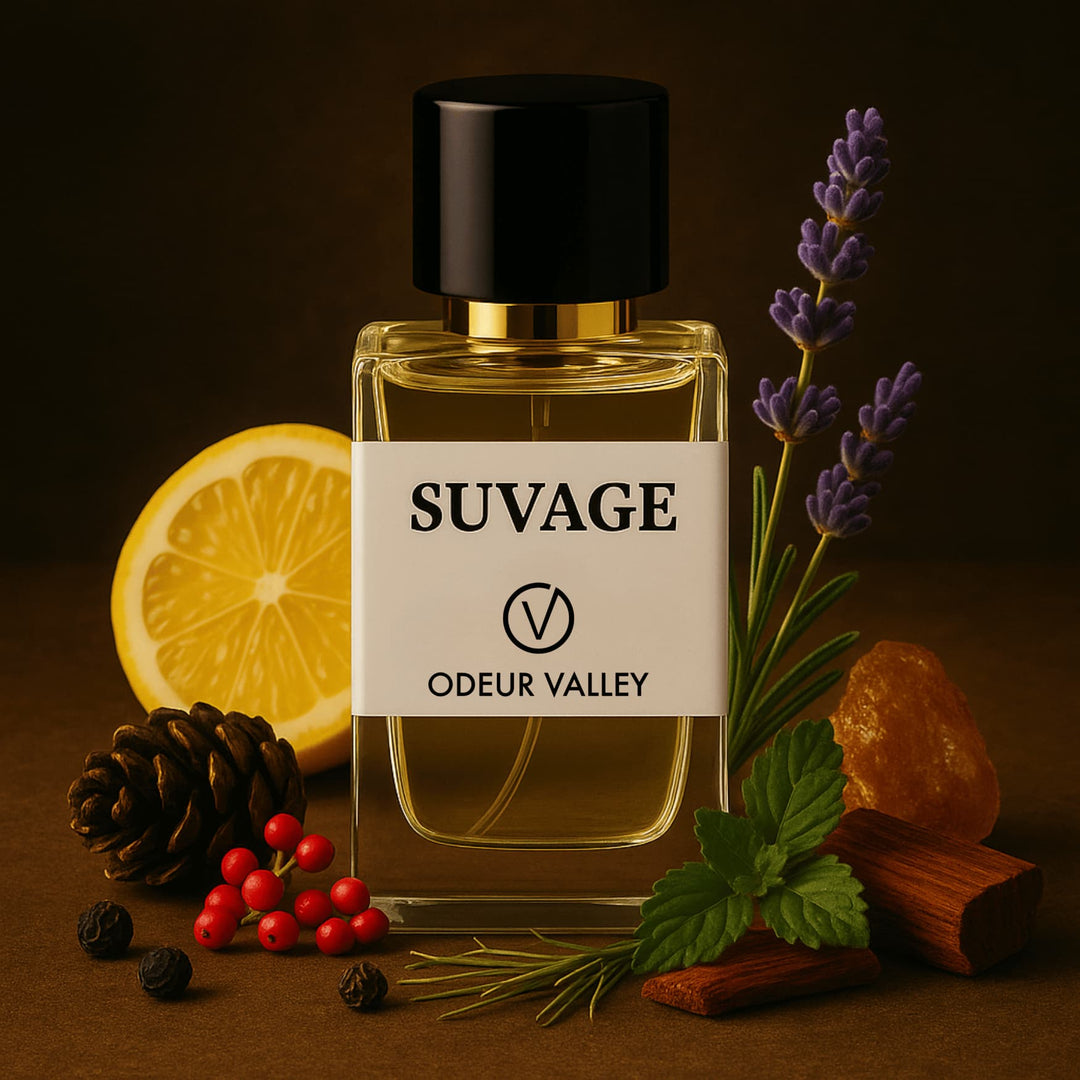 Odeur Valley's bold and fresh perfume, a highly-rated Suvage alternative perfect for daily confidence and nights out
