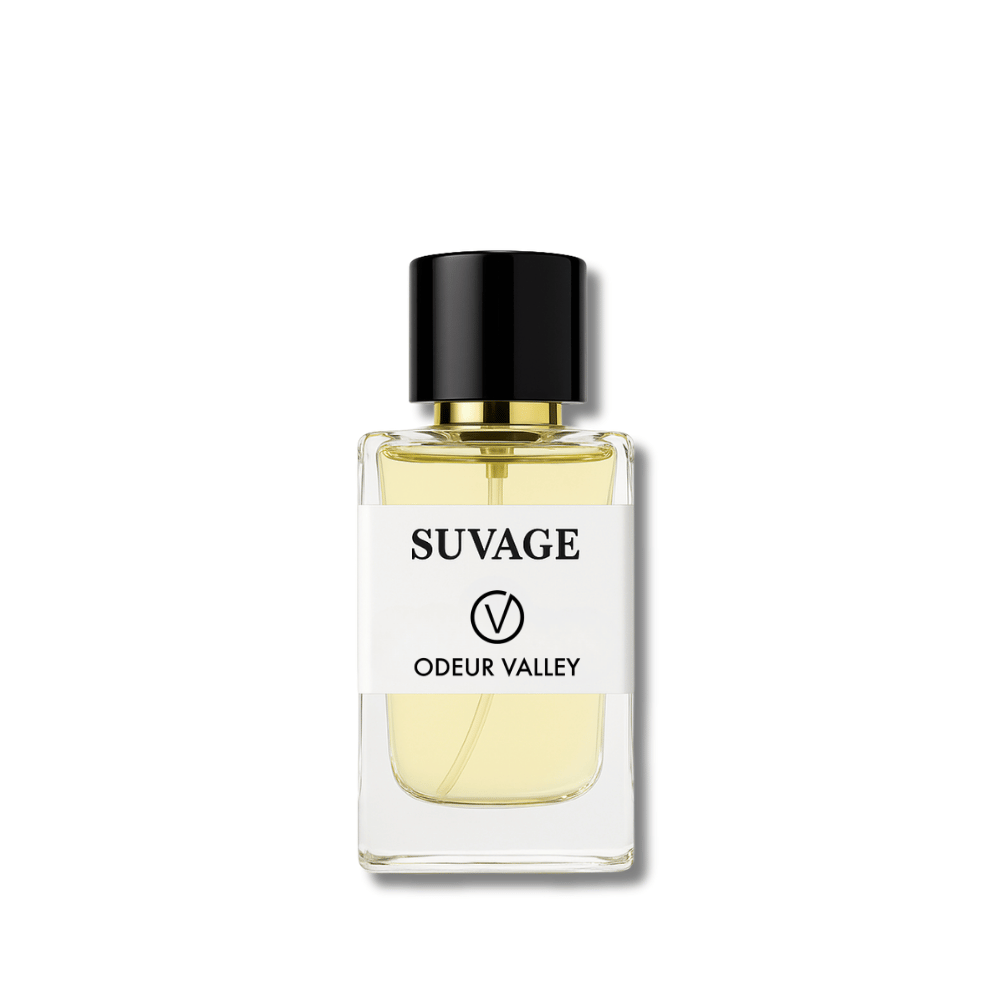 A bottle of Suvage, a wild and unapologetically masculine fragrance for men