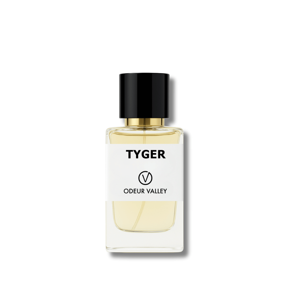 Tyger by Odeur Valley – inspired men’s perfume with grapefruit, ginger, and ambroxan.