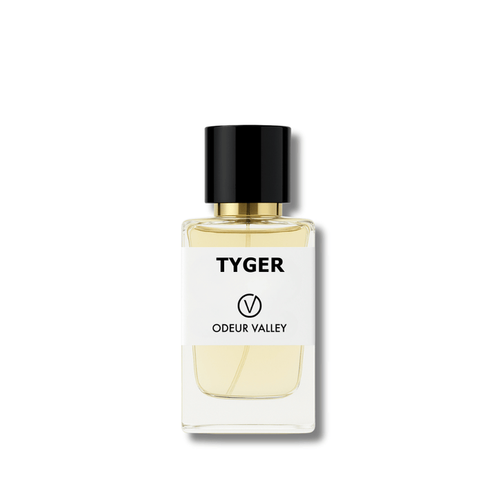Tyger by Odeur Valley – inspired men’s perfume with grapefruit, ginger, and ambroxan.
